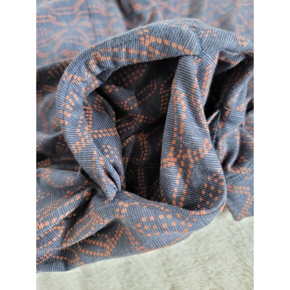 Toad&Co Cue Wrap Cafe Dress Small Elbow Sleeve Organic Cotton Stretch Tie-Waist - Picture 10 of 10